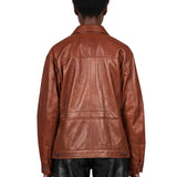 Giacca Jocelyn cropped in marrone 