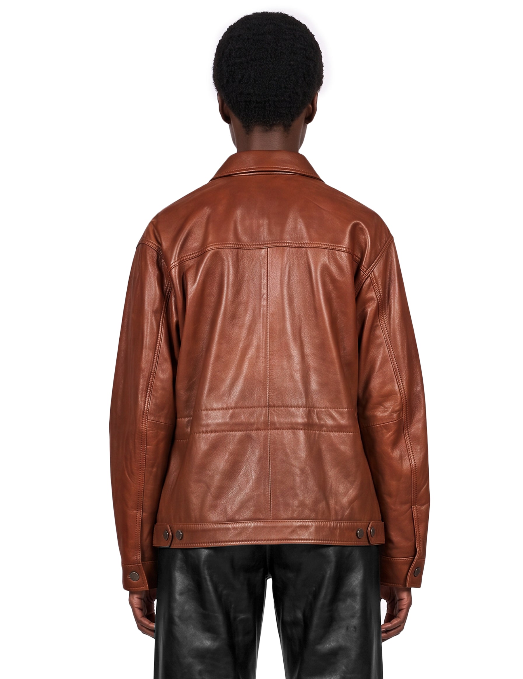 Giacca Jocelyn cropped in marrone 