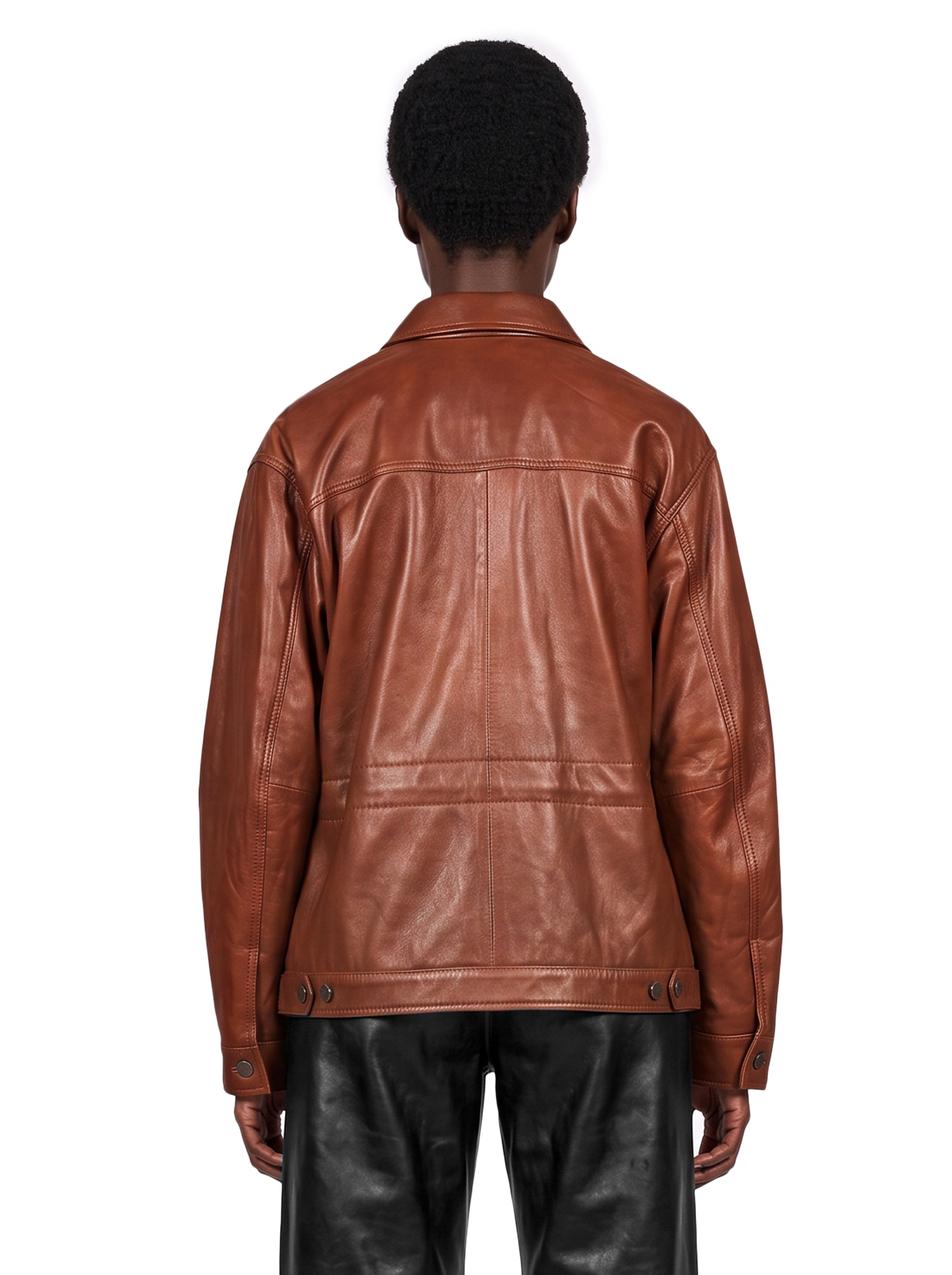 Giacca Jocelyn cropped in marrone 