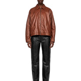Giacca Jocelyn cropped in marrone 