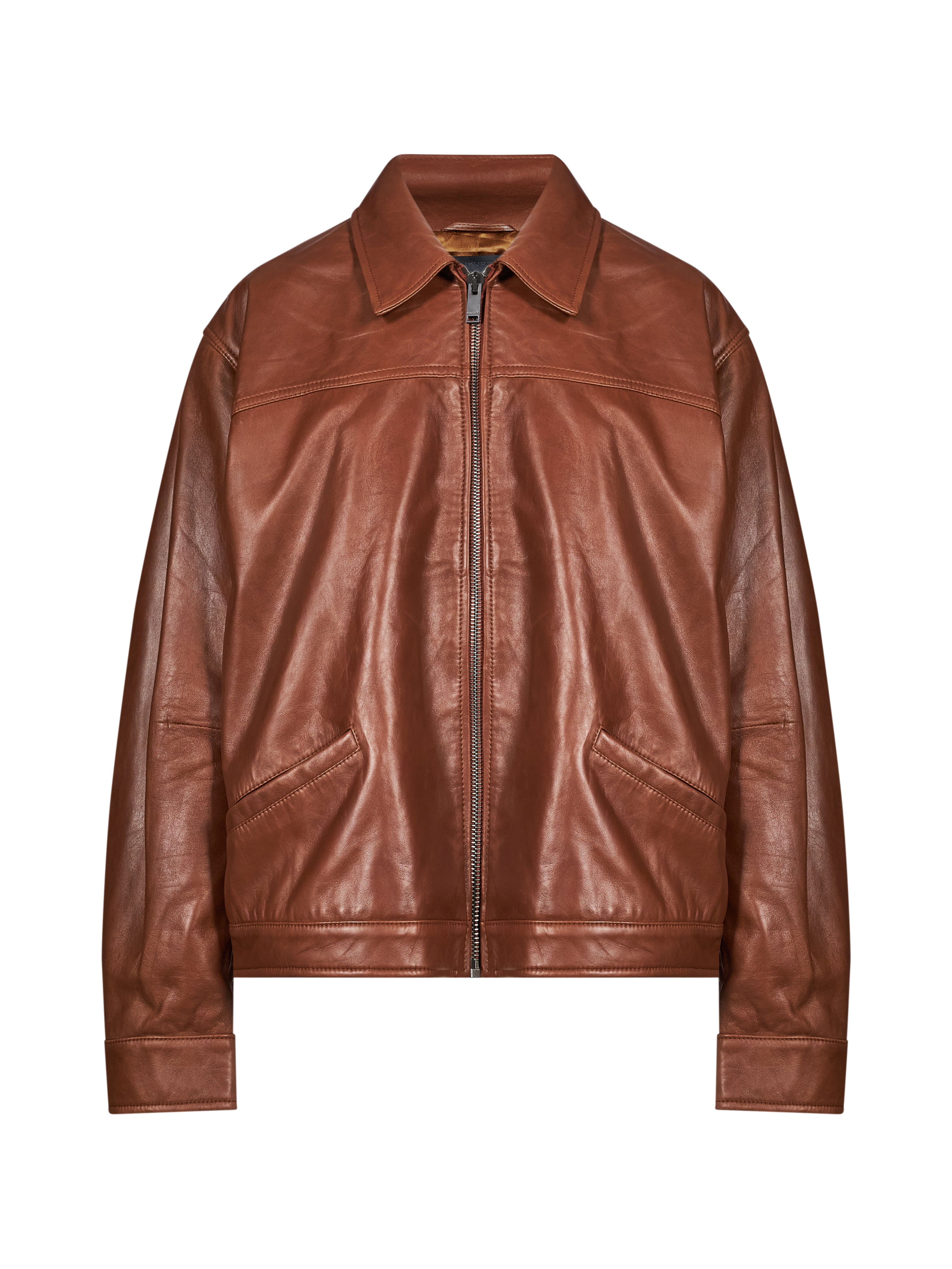 Giacca Jocelyn cropped in marrone 