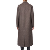 Cappotto in lana pressata marrone 