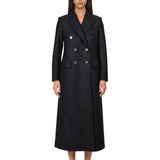Cappotto doppiopetto in nero 