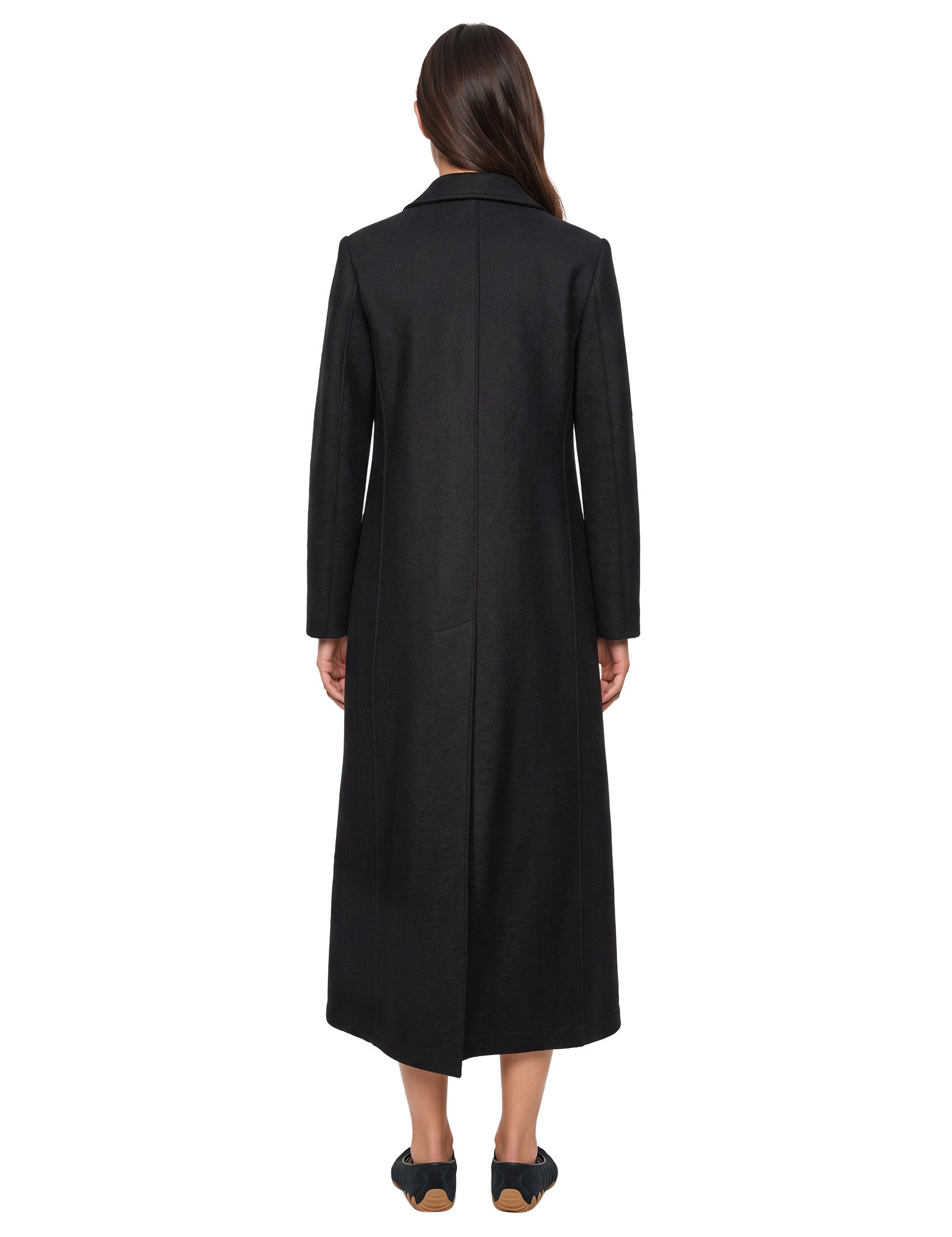 Cappotto doppiopetto in nero 