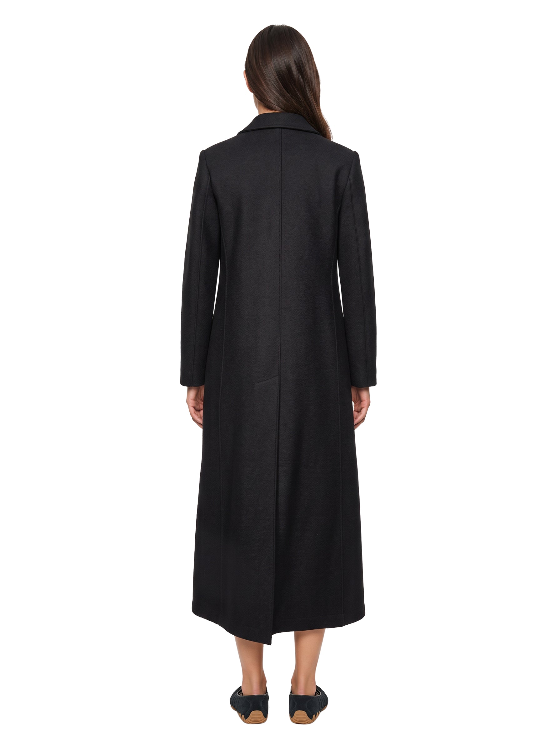 Cappotto doppiopetto in nero 