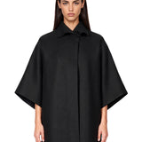 Mantella kimono in nero 