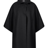 Mantella kimono in nero 