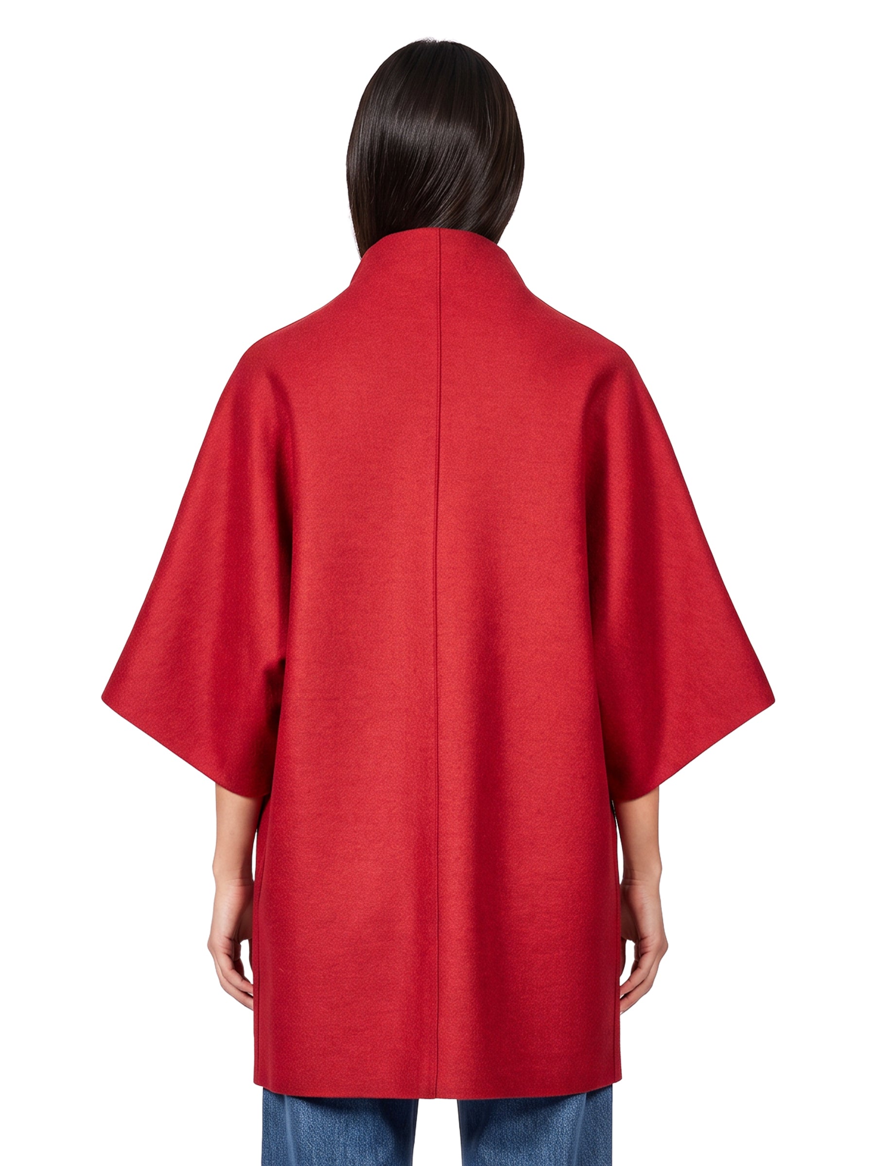 Mantella kimono in rosso 