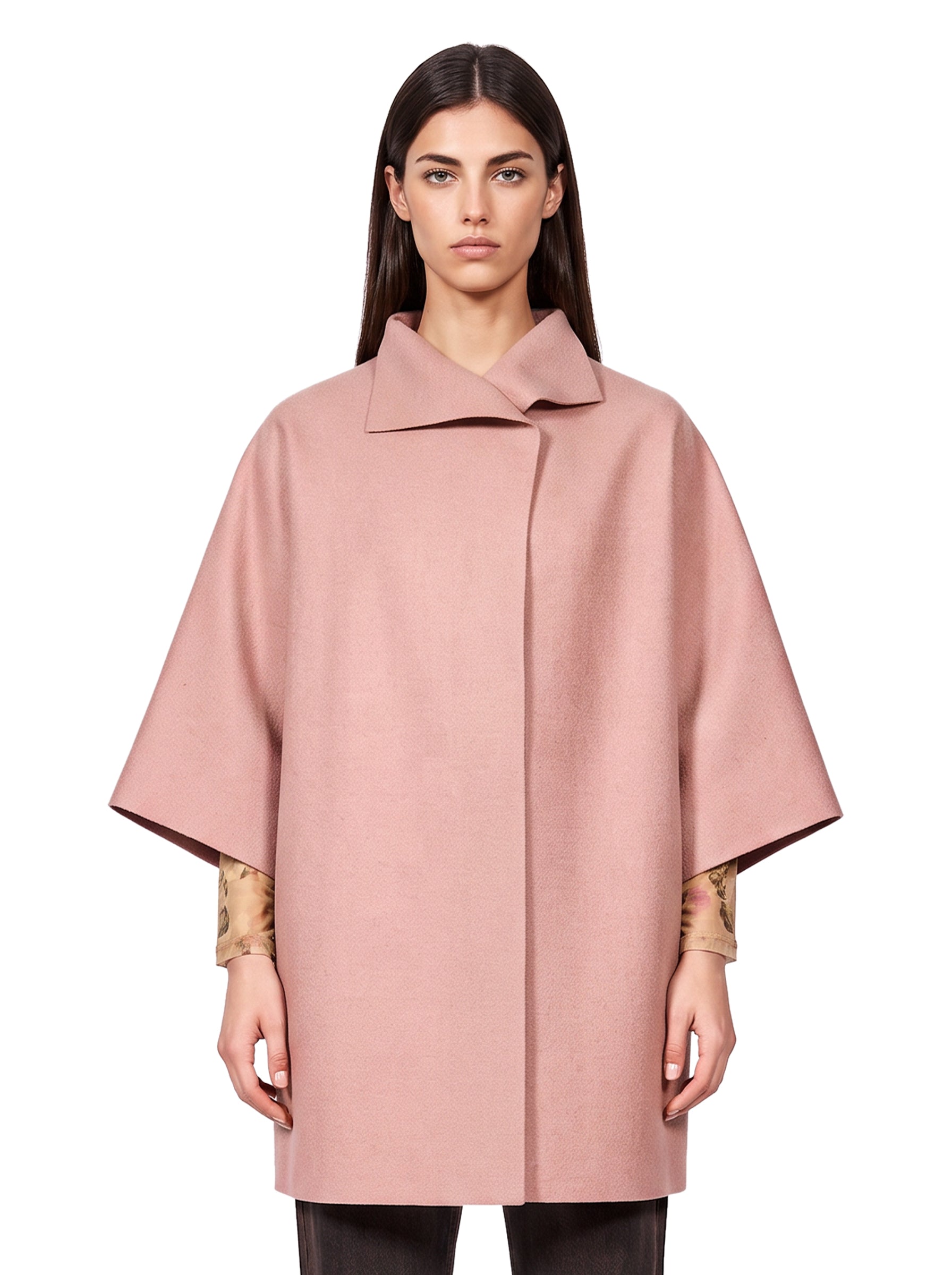 Mantella kimono in rosa 