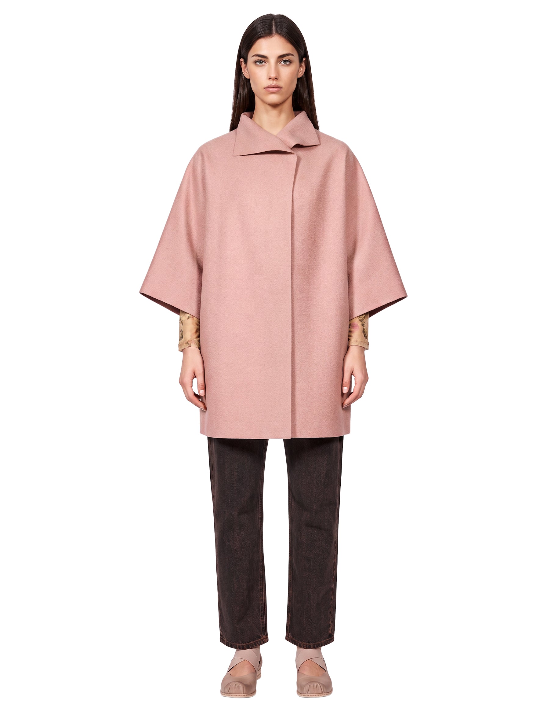 Mantella kimono in rosa 