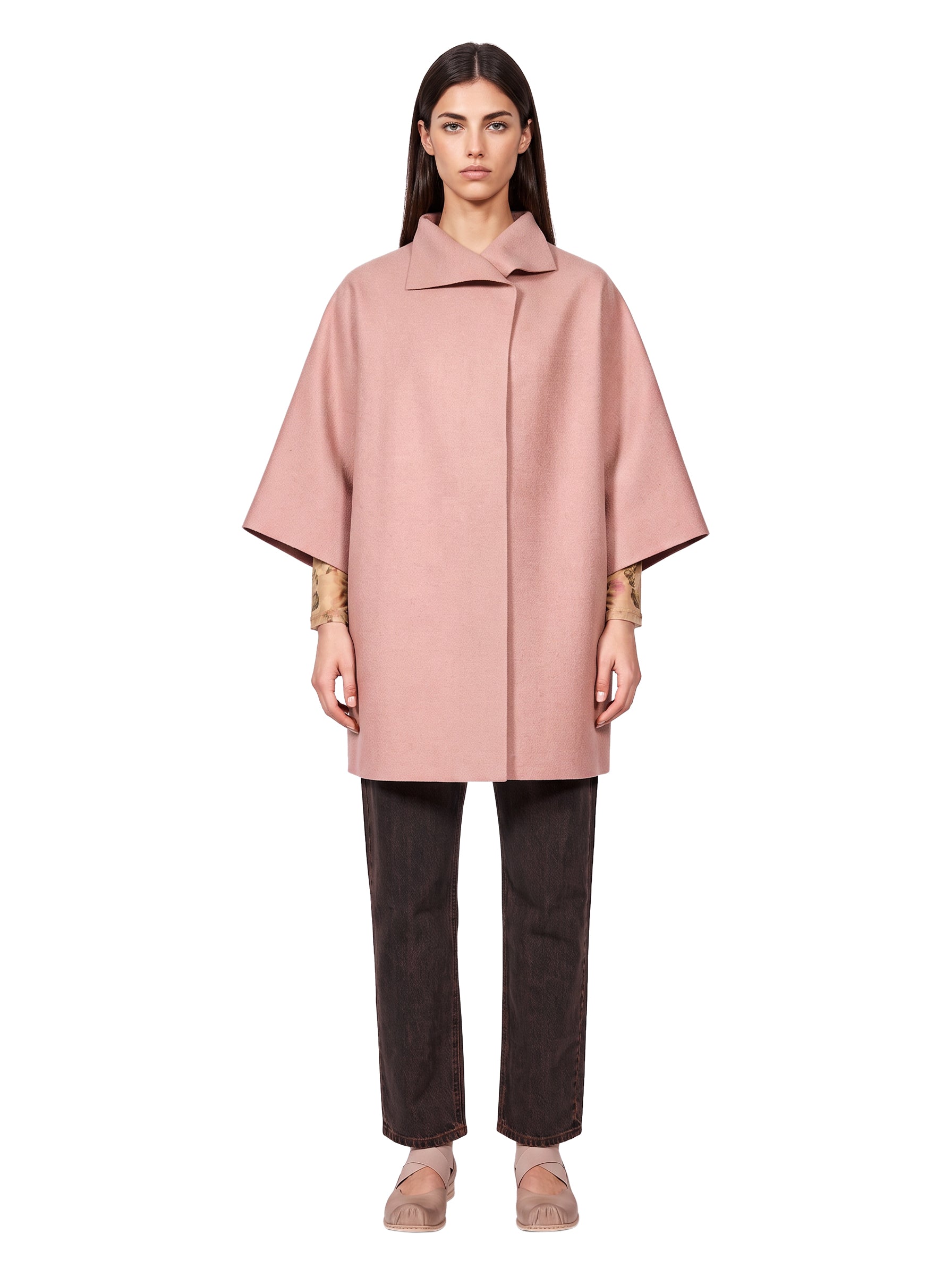 Mantella kimono in rosa 