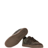 Sneakers basse cool in verde e marrone 