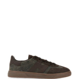 Sneakers basse cool in verde e marrone 