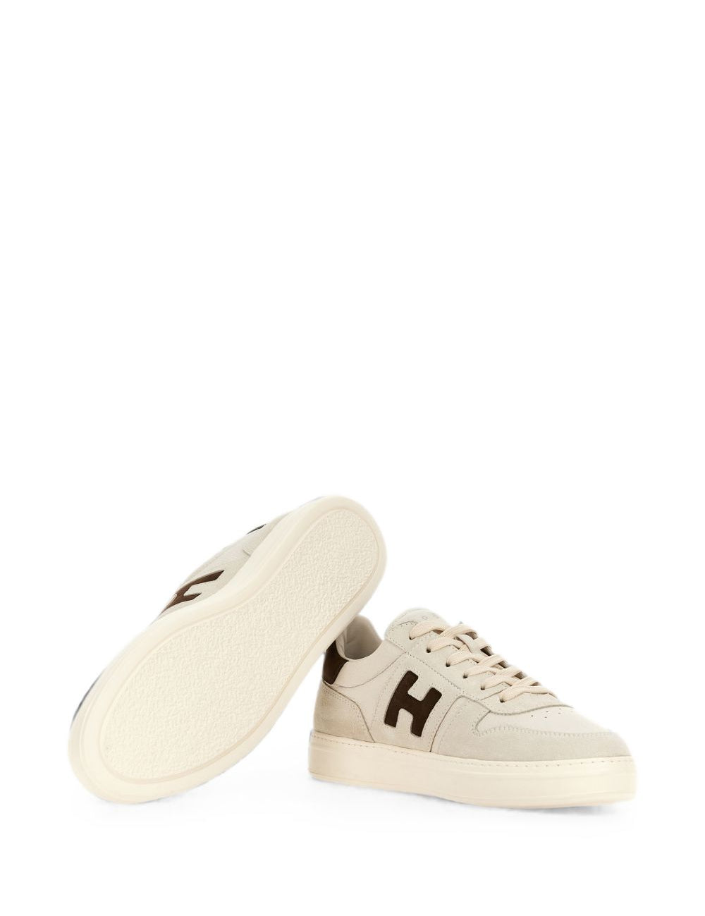 Sneakers H-TV in avorio 