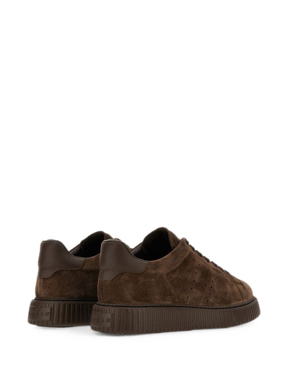 Sneakers H-Stripes in marrone 