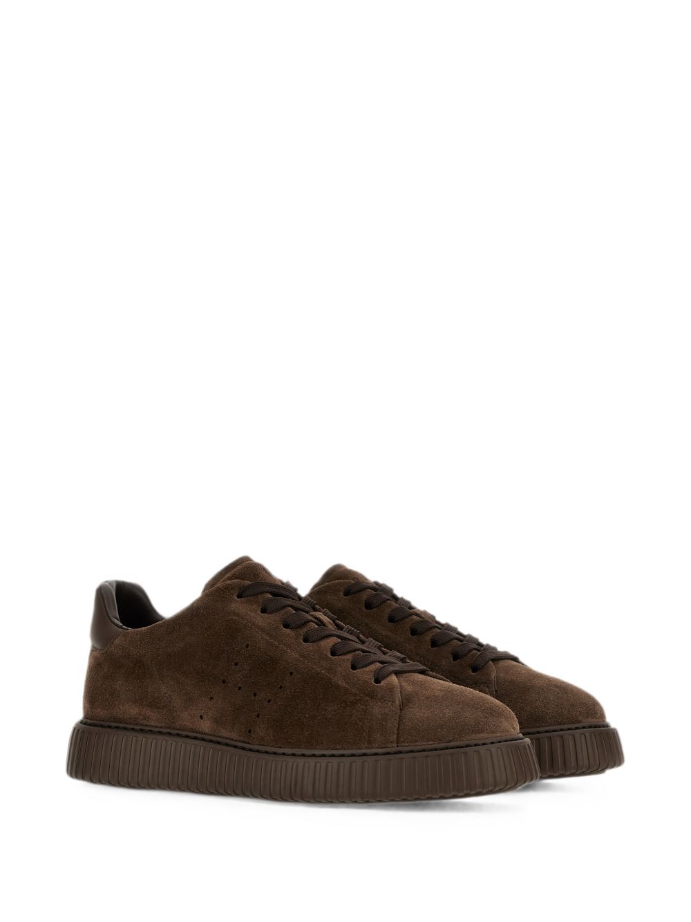 Sneakers H-Stripes in marrone 