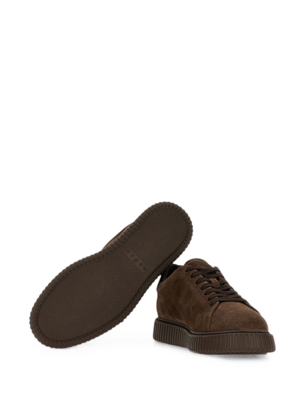 Sneakers H-Stripes in marrone 