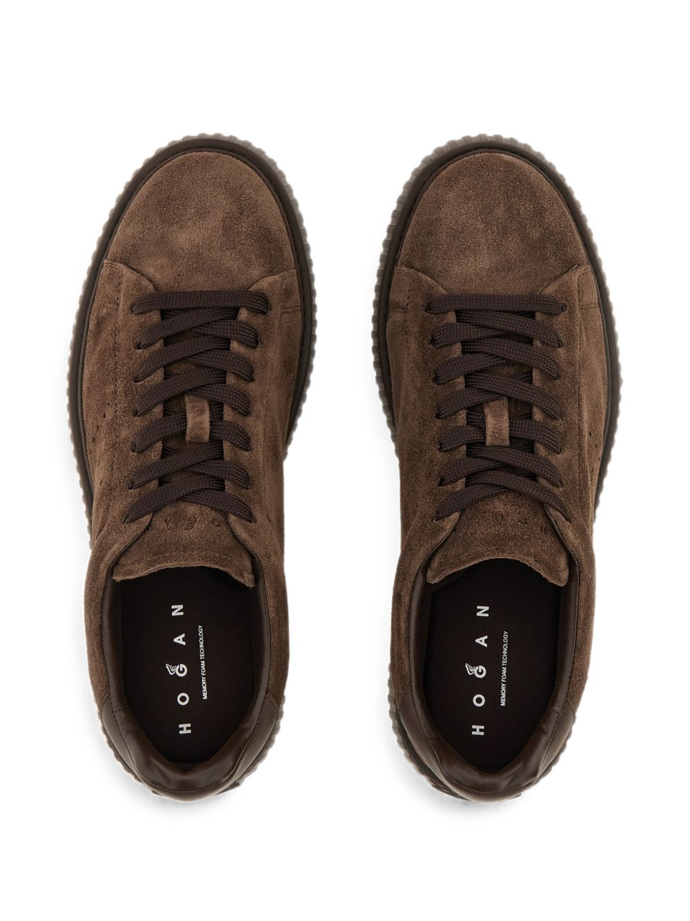 Sneakers H-Stripes in marrone 