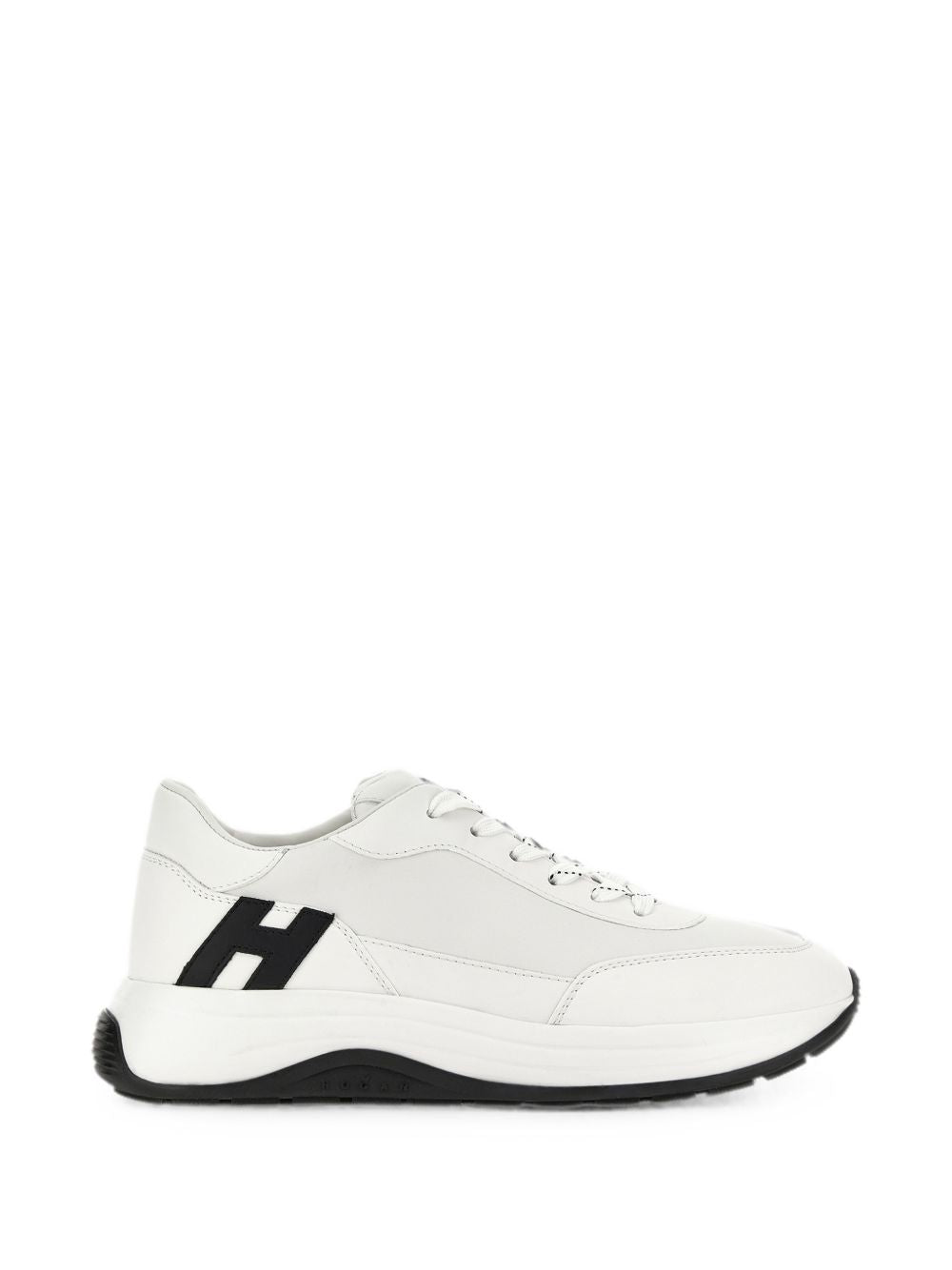 Sneakers con logo in bianco 
