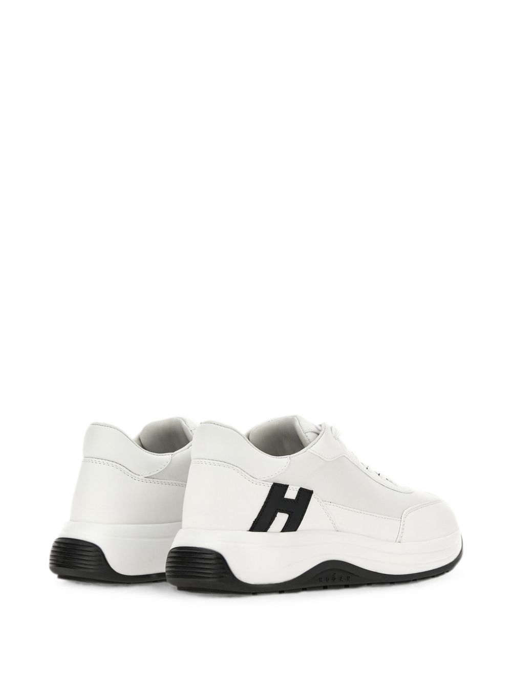 Sneakers con logo in bianco 