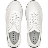 Sneakers con logo in bianco 