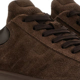 Sneakers Hi Striped in marrone <BR/> 