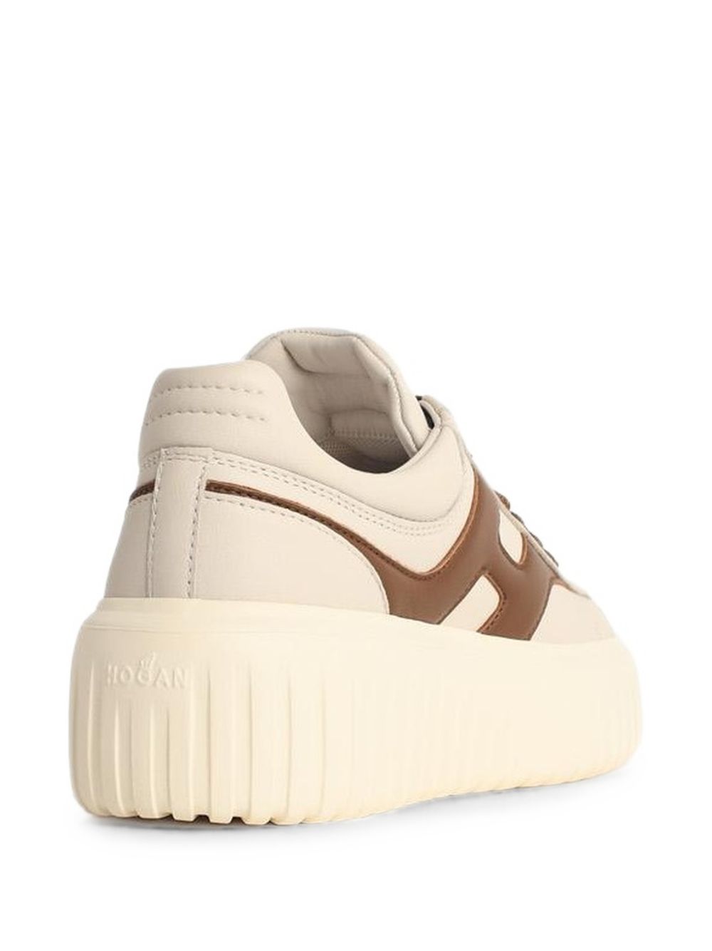 Sneakers H-Stripes in beige e marrone 
