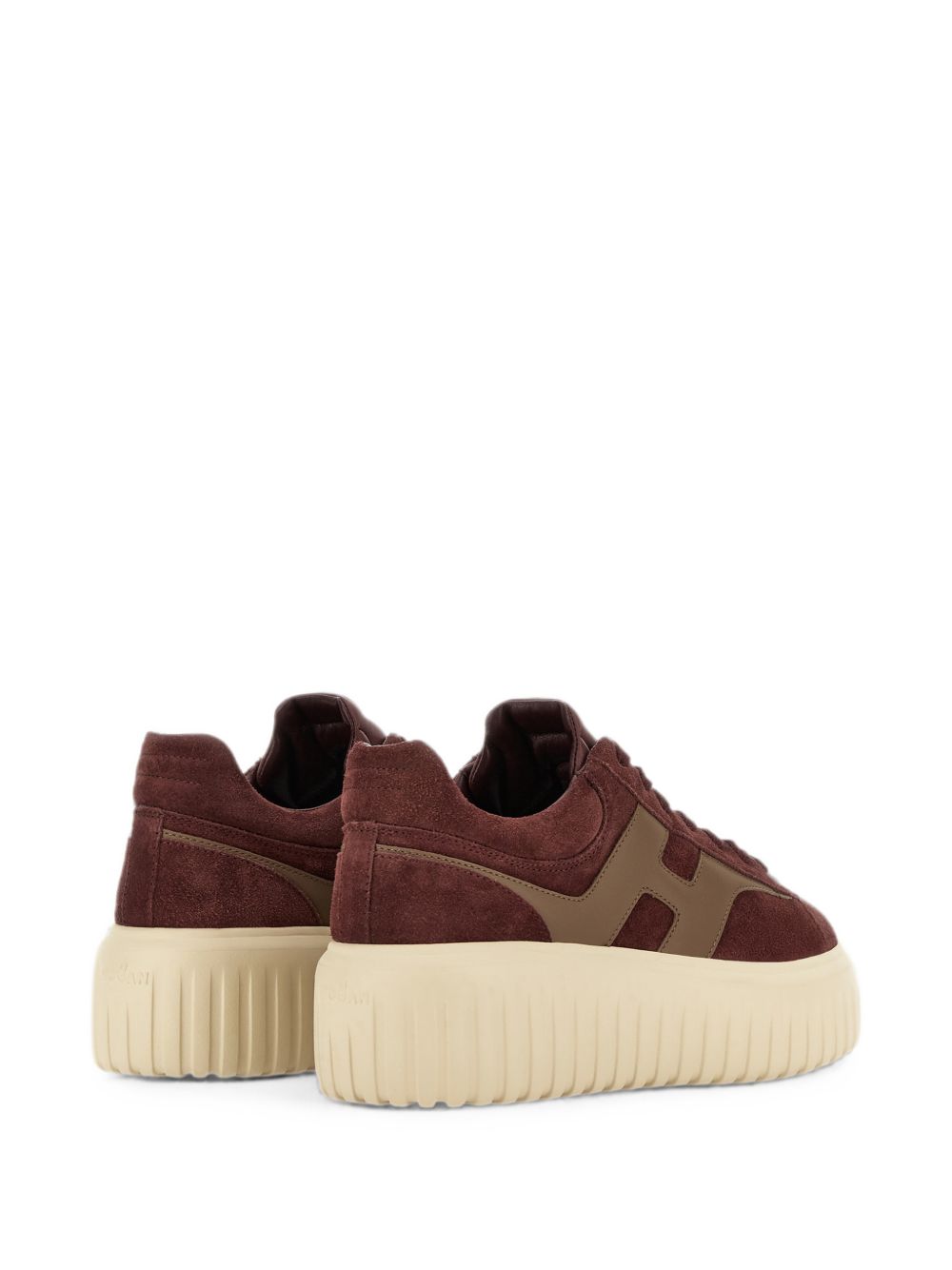 Sneakers H-Stripes in beige e marrone 