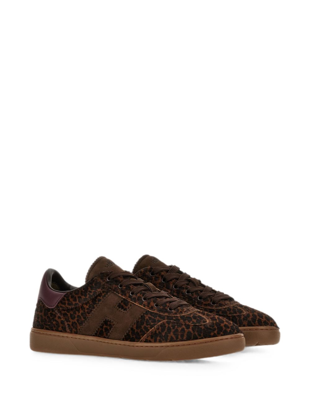 Sneakers cool con stampa leopardata multicolore 