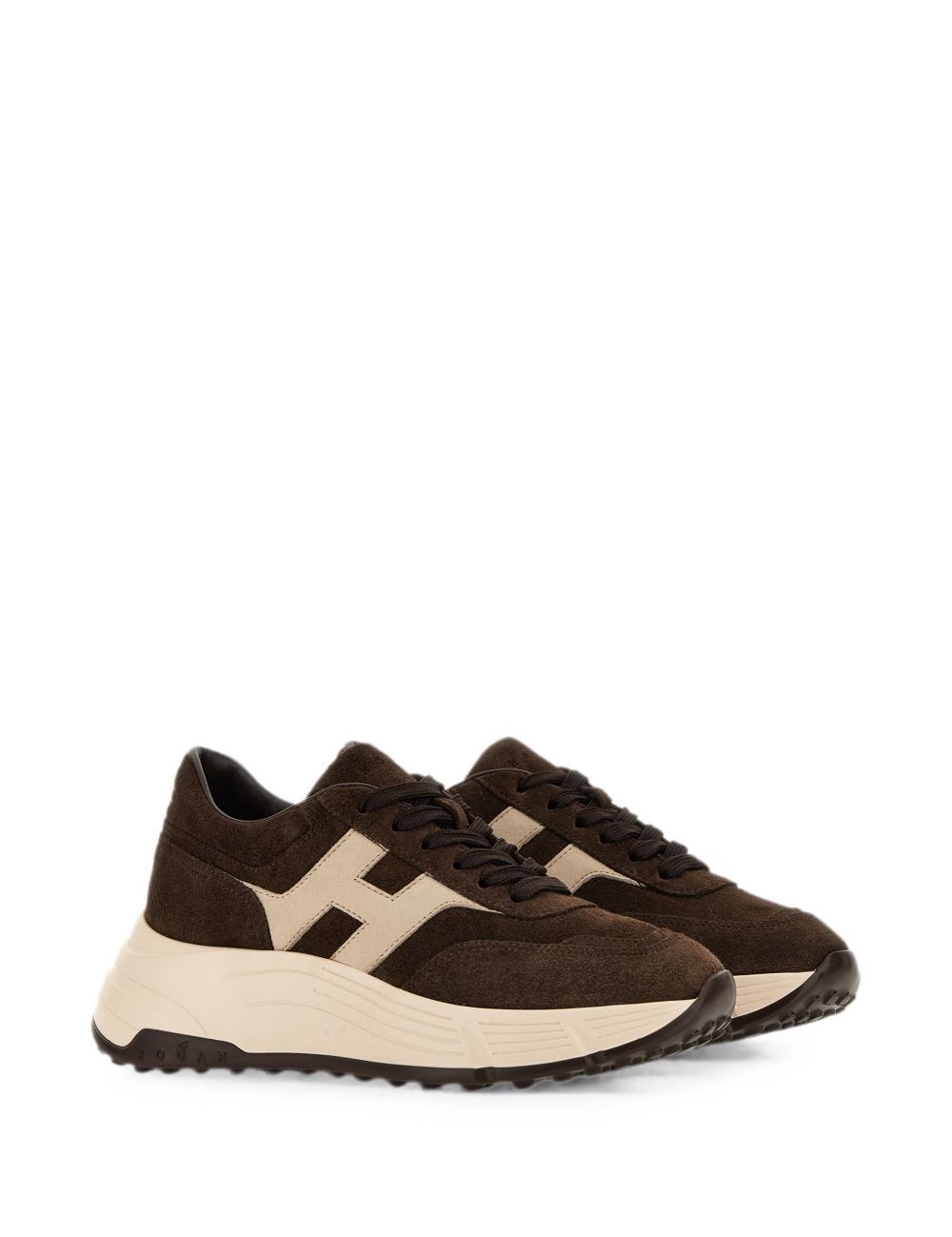 Sneakers Hi-Fi in marrone 