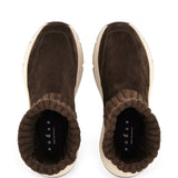Sneakers Hi-Fi in maglia in marrone 