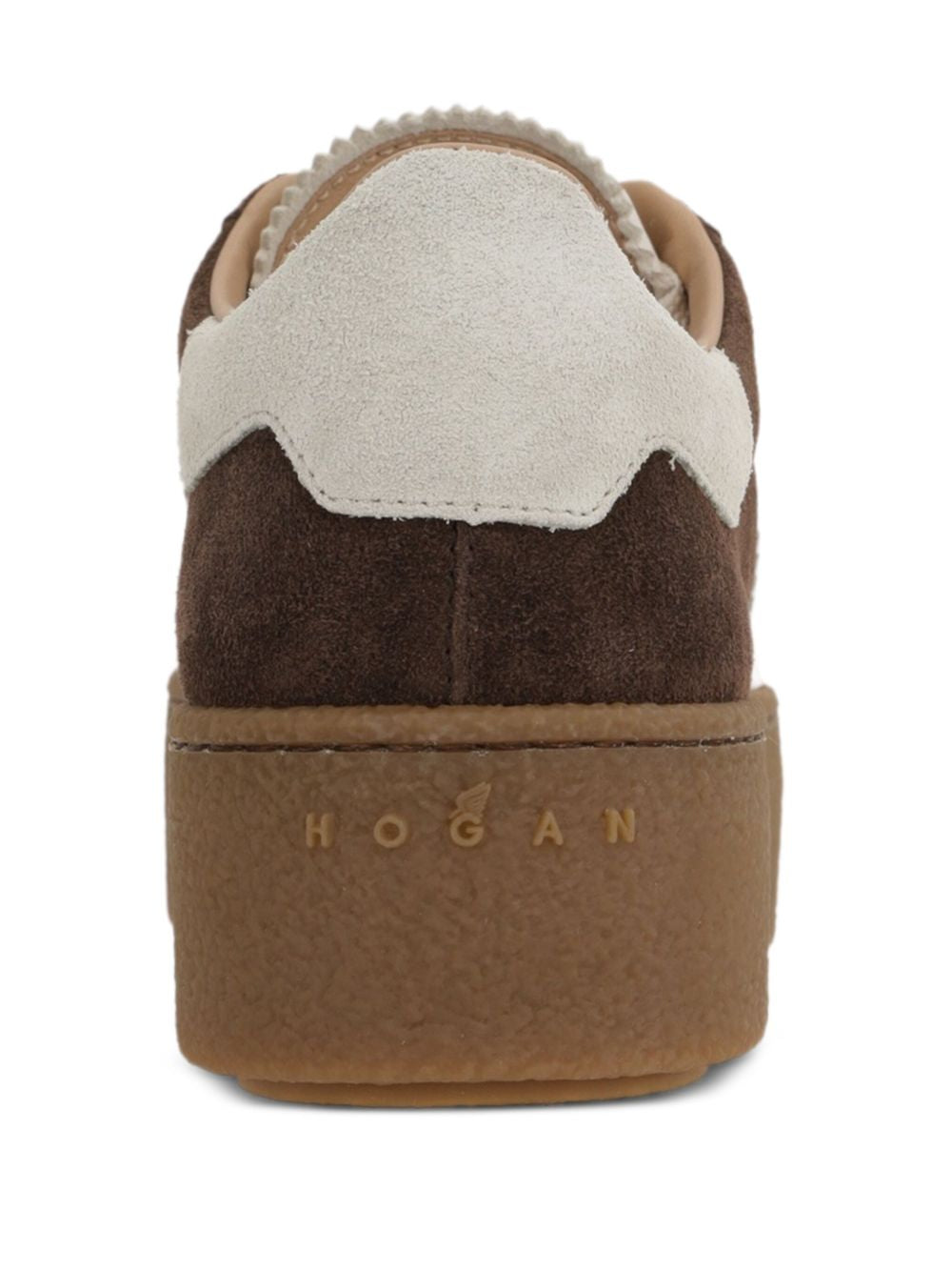 Sneakers H698 con suola chunky in marrone 