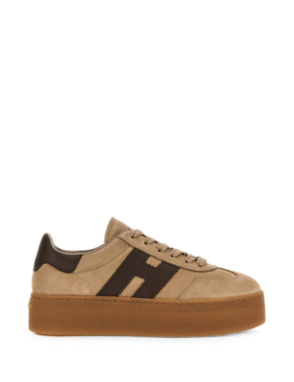 Sneakers H698 con suola chunky in beige 