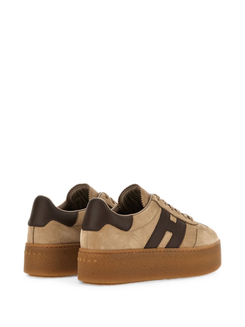 Sneakers H698 con suola chunky in beige 