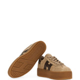 Sneakers H698 con suola chunky in beige 