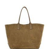 Borsa a spalla con logo in marrone 