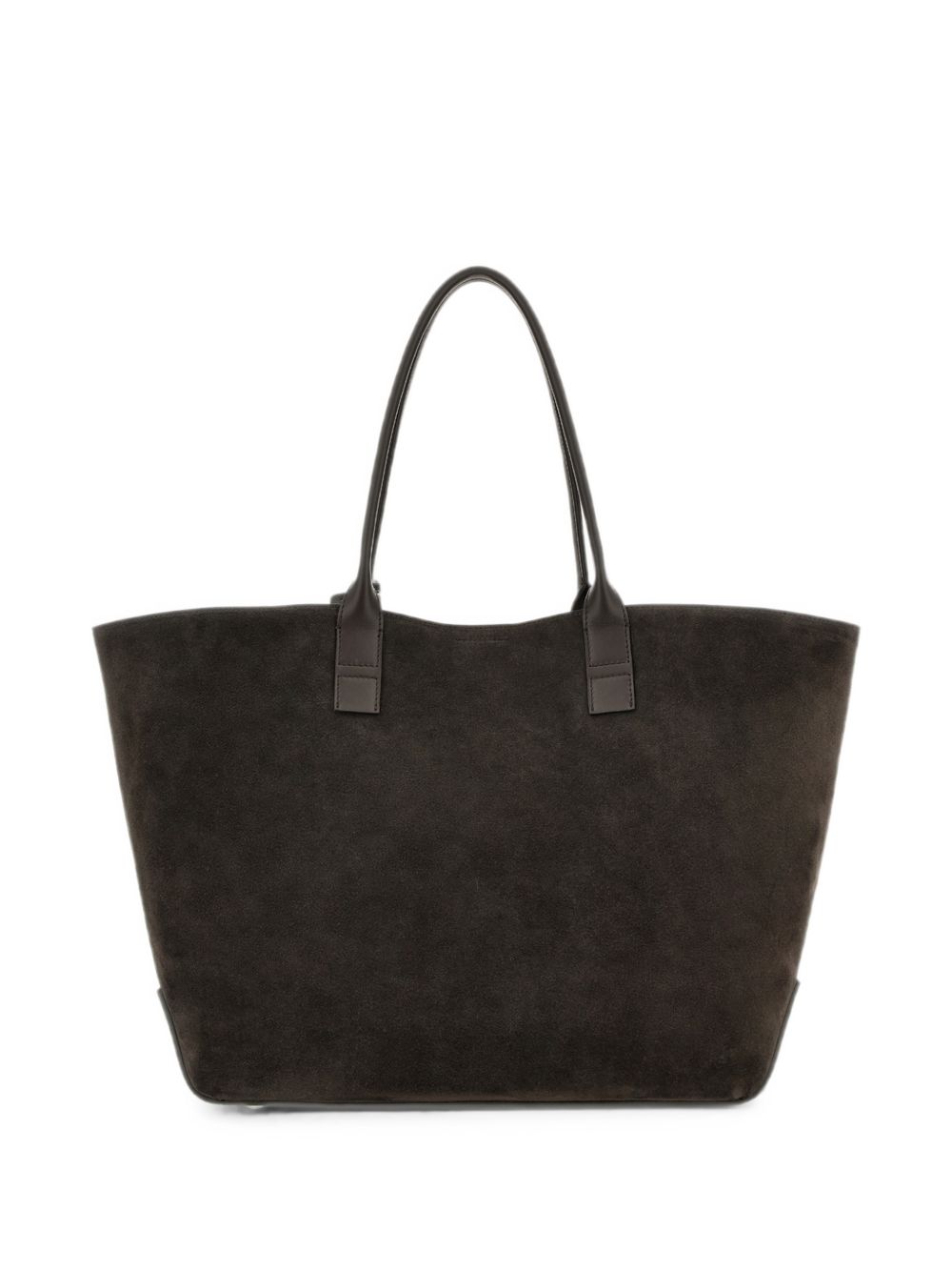 Borsa a spalla con logo in marrone 