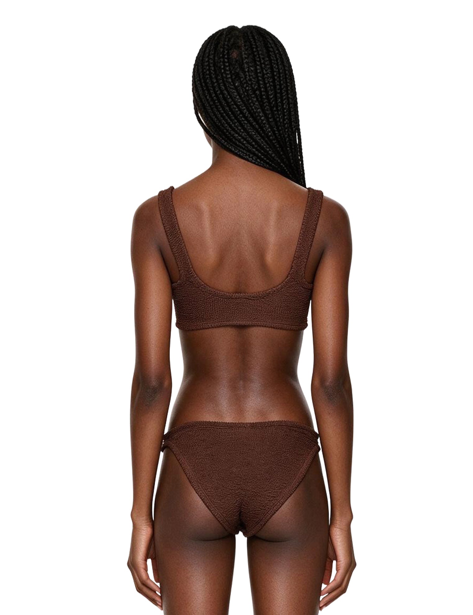 Bikini Julia con design ad anello in marrone 