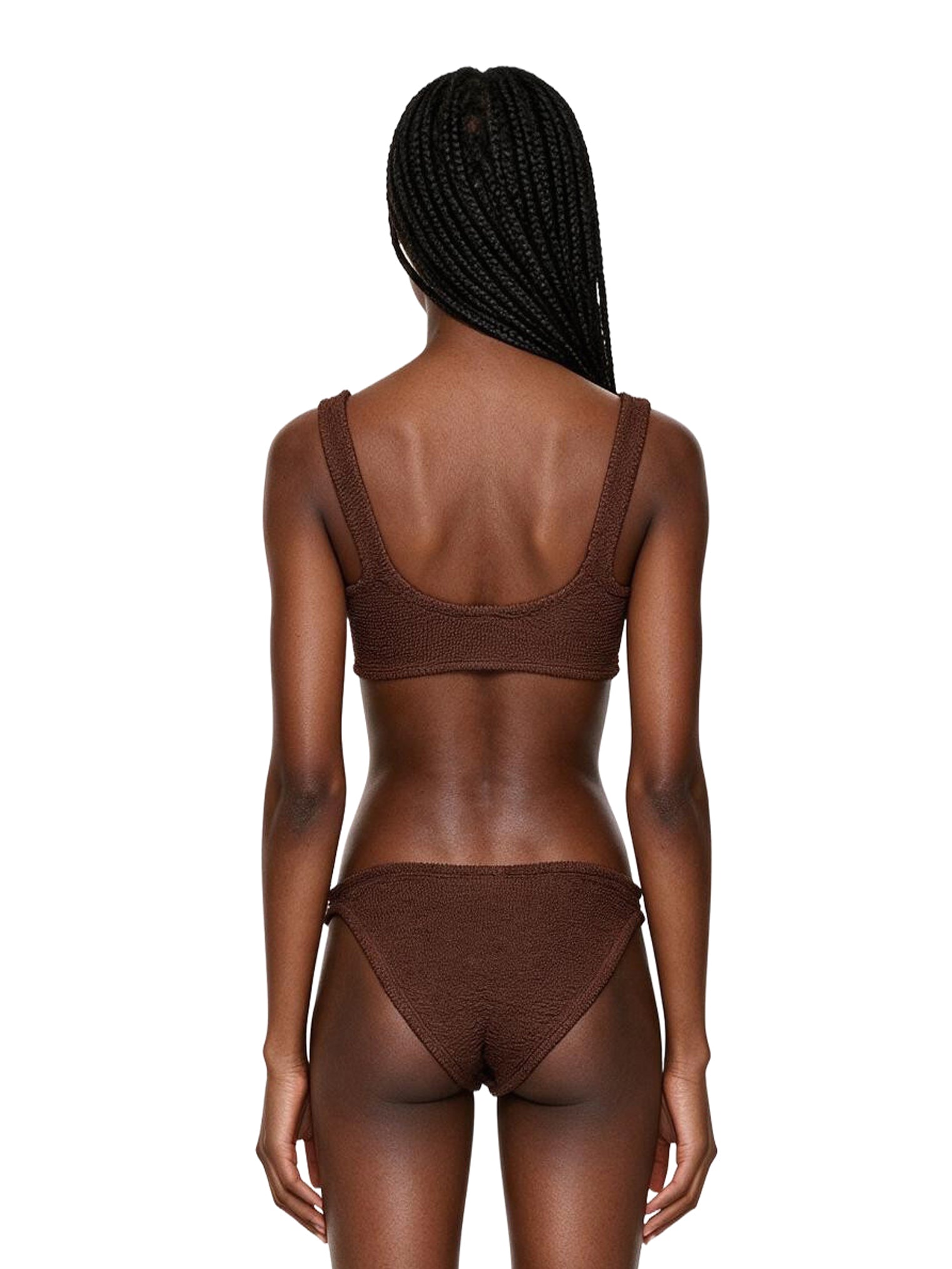 Bikini Julia con design ad anello in marrone 