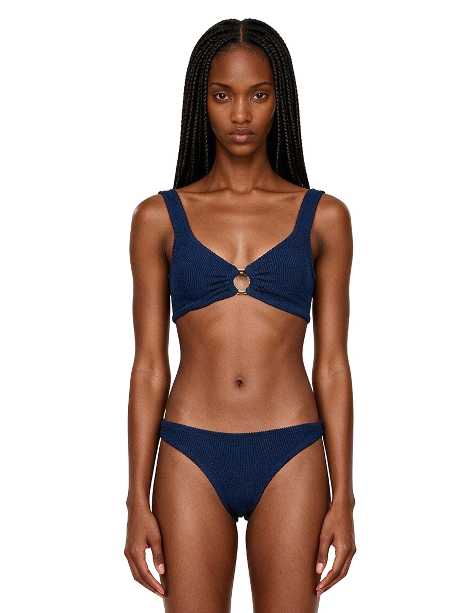 Bikini Julia con detaglio ad anello in blu 
