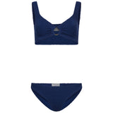 Bikini Julia con detaglio ad anello in blu 