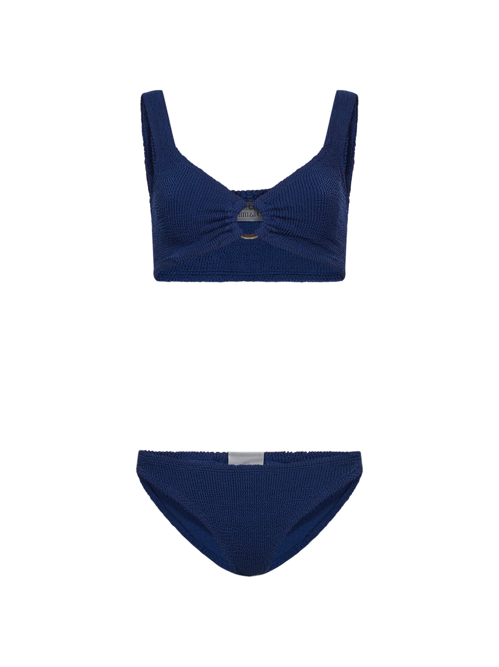 Bikini Julia con detaglio ad anello in blu 