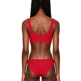 Bikini Julia con design ad anello in rosso 