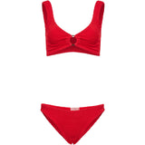 Bikini Julia con design ad anello in rosso 