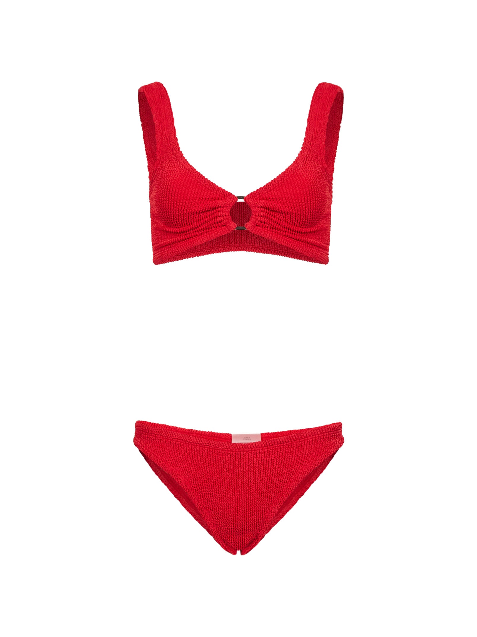 Bikini Julia con design ad anello in rosso 