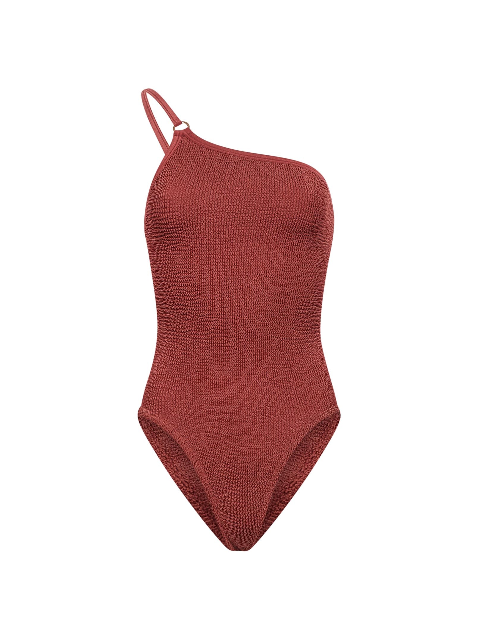 Costume intero monospalla Clara in rosso 