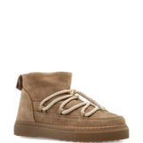 Stivaletti in pelle con lacci classic in beige 