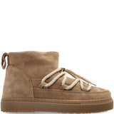 Stivaletti in pelle con lacci classic in beige 