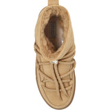 Stivaletti in pelle con lacci classic in beige 