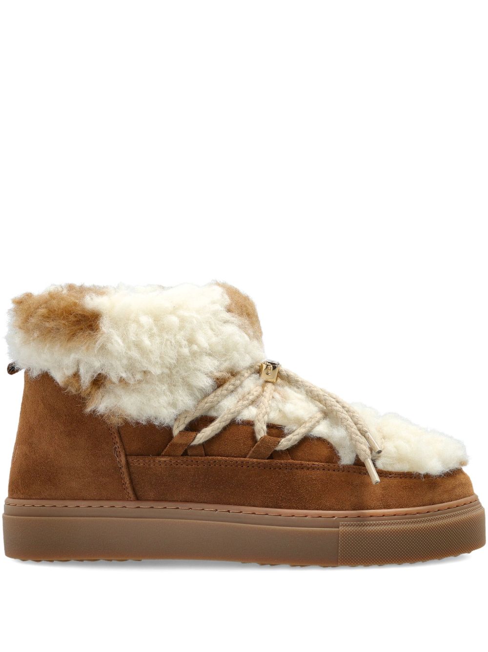 Stivaletti teddy low in marrone 